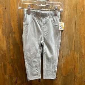 Kids Metallic Silver/Gray Pants